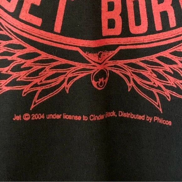 VTG Jet Get Born 2004 Band T Shirt Men’s XL Black Alt Rock Deadstock 00s Y2K - Picture 5 of 10